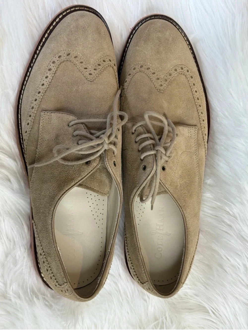 Cole Haan Men's Oxfords in Cream and Tan